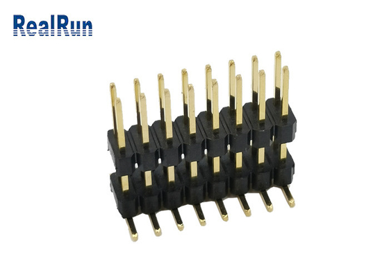 Pin Header Connector à faible intensité 2.54mm type vertical or SMD 3A de double rangée de 16 positions