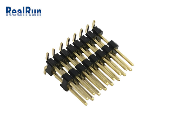 Pin Header Connector à faible intensité 2.54mm type vertical or SMD 3A de double rangée de 16 positions