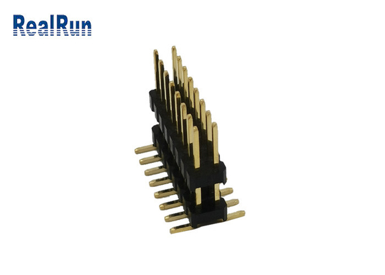 Pin Header Connector à faible intensité 2.54mm type vertical or SMD 3A de double rangée de 16 positions