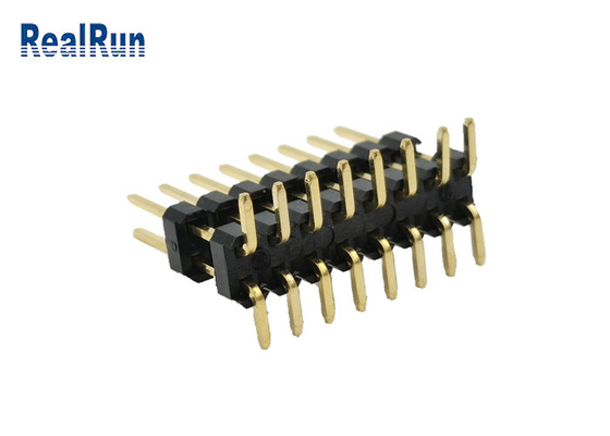 Pin Header Connector à faible intensité 2.54mm type vertical or SMD 3A de double rangée de 16 positions