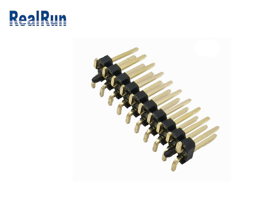 Noir 2,54 place Pin Male Plug de la rangée SMD du connecteur PA6T 2 d'en-tête de millimètre