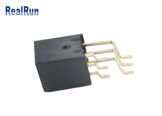 L'or en laiton embouti de Pin Female Socket Header SMT du total 6 du terminal 2x3p a plaqué PA6T
