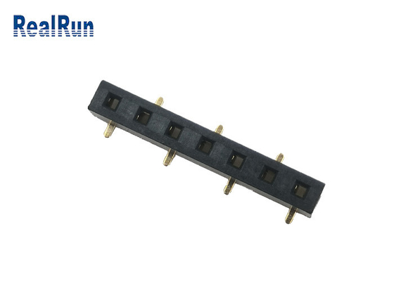 connecteur simple d'en-tête de Pin Surface Mounting SMD du placage à l'or de connecteur de carte PCB de rangée de 2.54mm 7