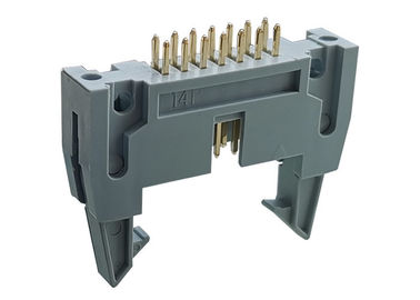 Pin 14 a enveloppé la résistance d'isolation matérielle de l'instantané PBT d'or de connecteur d'en-tête