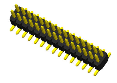 Type simple connecteur mâle De carte PCB 1.0mm de SMT de 2 de rangée de Pin d'en-tête plastiques de connecteur