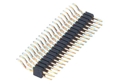 Type horizontal noir 1.27mm de SMT de double de rangée en-tête de Pin d'en-tête de Pin de 2x20