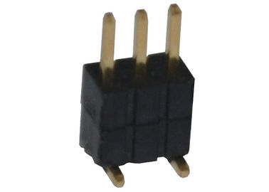 Type vertical simple de SMT de bâti du connecteur 1.27mm d'en-tête de rangée de Pin du plastique 3
