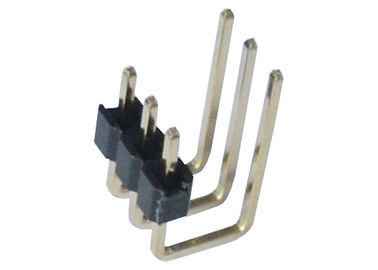 2.0mm 3 type simple plastique du degré U de l'en-tête 90 de Pin de rangée de Pin de côté de connecteur