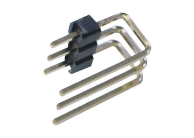 2.0mm 3 type simple plastique du degré U de l'en-tête 90 de Pin de rangée de Pin de côté de connecteur
