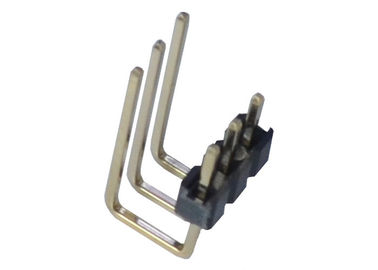 2.0mm 3 type simple plastique du degré U de l'en-tête 90 de Pin de rangée de Pin de côté de connecteur