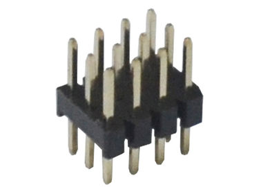noir de rangée du connecteur trois d'en-tête de Pin 3x4 12 type d'IMMERSION de 180 degrés pour la carte PCB