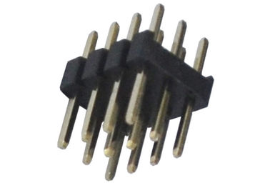 noir de rangée du connecteur trois d'en-tête de Pin 3x4 12 type d'IMMERSION de 180 degrés pour la carte PCB