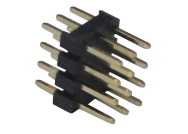 noir de rangée du connecteur trois d'en-tête de Pin 3x4 12 type d'IMMERSION de 180 degrés pour la carte PCB