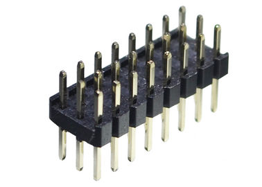 noir de rangée du connecteur trois d'en-tête de Pin 3x4 12 type d'IMMERSION de 180 degrés pour la carte PCB