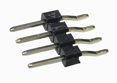 Type horizontal de la rangée 7 de Pin d'en-tête du noir 2,54 de connecteur simple carré de lancement