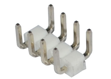 Type simple du degré U de la rangée 90 du lancement 2.54mm de connecteur d'en-tête de Pin du blanc 4