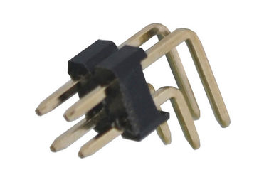 Double connecteur à angle droit d'en-tête de Pin de rangée résistance d'isolation de 2.54mm x de 2.5mm