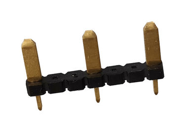 Éclair simple d'or de rangée de Pin de femelle de l'en-tête rond durable 1x3 de Pin 3,0 ampères
