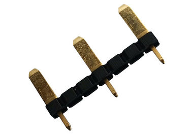 Éclair simple d'or de rangée de Pin de femelle de l'en-tête rond durable 1x3 de Pin 3,0 ampères
