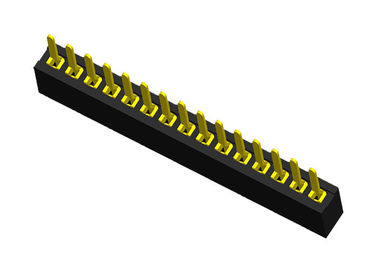 Type 15 rangée simple directement 1.0mm x 2.1mm de SMT de connecteur femelle d'en-tête de Pin
