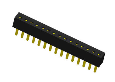 Type 15 rangée simple directement 1.0mm x 2.1mm de SMT de connecteur femelle d'en-tête de Pin