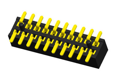 Directement femelle de connecteur d'en-tête de 20 bornes type rangée 1.0X2.1mm de 180 degrés de double