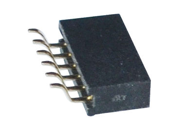 Choisissez/type horizontal femelle de SMT de connecteur mâle 6 de l'en-tête 1.27mm rangée de double