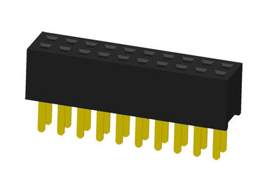 Degrés droit d'en-tête de 20 bornes de rangée simple femelle de connecteur 180 pour le panneau de carte PCB