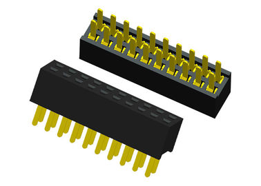 Degrés droit d'en-tête de 20 bornes de rangée simple femelle de connecteur 180 pour le panneau de carte PCB