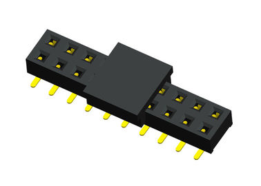 20 lancement femelle noir de la rangée 2.0mm de double de connecteur d'en-tête de Pin avec la PAC