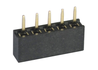 type droit noir de Pin d'en-tête de lancement de 2mm de la rangée simple femelle 5 de connecteur