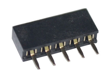 type droit noir de Pin d'en-tête de lancement de 2mm de la rangée simple femelle 5 de connecteur