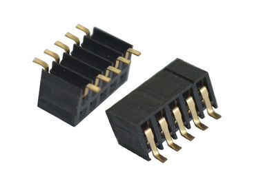 En-tête simple de femelle de Pin de la rangée 5 de bâti de Pin d'en-tête de lancement extérieur du noir 2.0mm