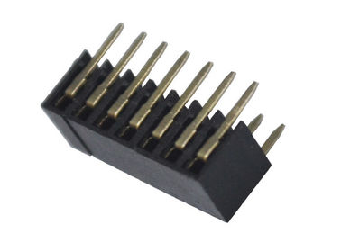Protection de l'environnement de double de rangée lancement à angle droit du connecteur femelle 2.0mm