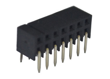 Protection de l'environnement de double de rangée lancement à angle droit du connecteur femelle 2.0mm
