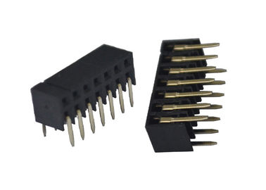 Protection de l'environnement de double de rangée lancement à angle droit du connecteur femelle 2.0mm