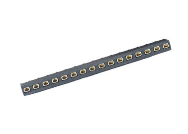 16 type droit noir de femelle de Pin de Pin de l'en-tête 2.54mm de rangée simple ronde de lancement