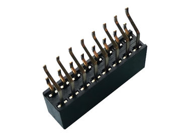 Type femelle du connecteur 2.54mm SMT d'en-tête de double rangée 16 Pin avec horizontal