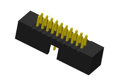 fil extérieur de bâti de 1.27mm pour embarquer l'éclair d'or de connecteur rangées de 180 degrés deux