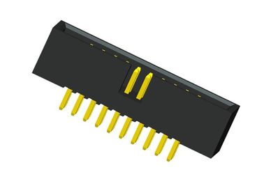 fil extérieur de bâti de 1.27mm pour embarquer l'éclair d'or de connecteur rangées de 180 degrés deux