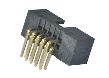 Un type à angle droit éclair de connecteur d'en-tête de boîte de rangée d'or de panneau de carte PCB