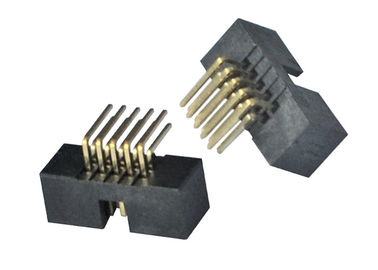Un type à angle droit éclair de connecteur d'en-tête de boîte de rangée d'or de panneau de carte PCB