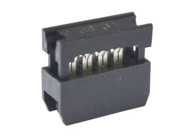 8 matériel femelle des connecteurs du câble plat de carte de fil de Pin IDC 2.54mm PBT