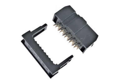 Cables connecteur femelles noirs de ruban pour imprimante d'en-tête du connecteur 2.54mm d'IDC
