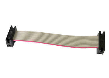 couleur grise de longueur variable plate de Pin protégée par IDC du câble plat de 2.0mm 10