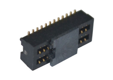 Double conseil de rangée pour embarquer le type femelle 24 bâti de connecteur de carte PCB de surface de Pin