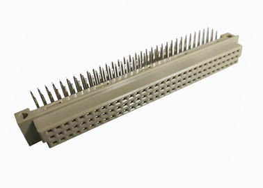 Courant 3A à angle droit de Pin droit DIN 41612 de l'en-tête 3x32 de rangée masculine de la borne trois