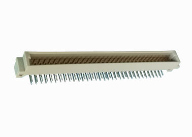 Type à angle droit couleur de Pin du connecteur mâle De carte PCB du mâle DIN 41612 2X32 de beige