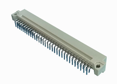 Type à angle droit couleur de Pin du connecteur mâle De carte PCB du mâle DIN 41612 2X32 de beige