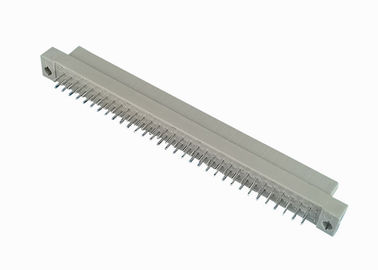 Lancement femelle du connecteur 2.54mm de PBT DIN 41612 rangée droite de 180 degrés double